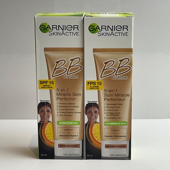 GARNIER BB CREAM SPF15 Skin Renew 5 in 1 Miracle Skin Perfect Medium/Dee… - Picture 2 of 5